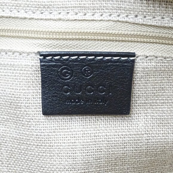 GUCCI Authentic Black Leather Shoulder Bag - Picture 6 of 10